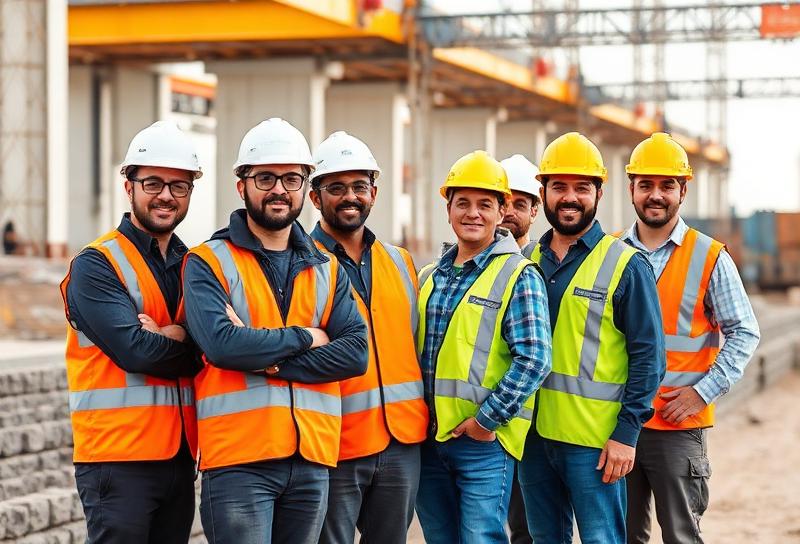JNP Megastructures Limited engineering team at construction site